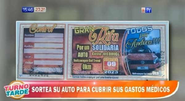 Sortearán vehículo para cubrir trasplante hepático de mujer