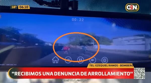 Hombre es arrollado en plena persecución a su asaltante