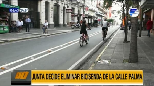 Junta Municipal decide eliminar bicisenda de calle Palma