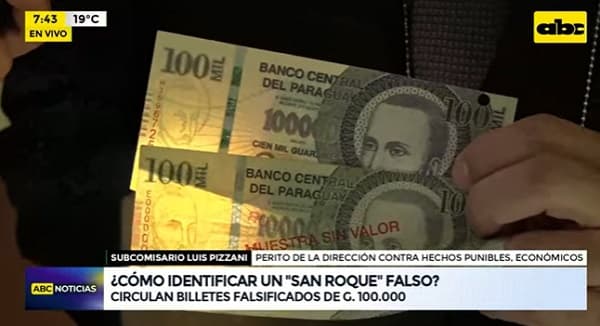 Corren billetes falsos con raro rostro de San Roque