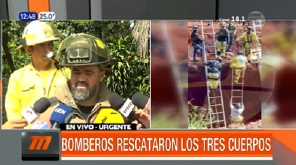 Confirman tres fallecidos en derrumbe en barrio cerrado de Luque