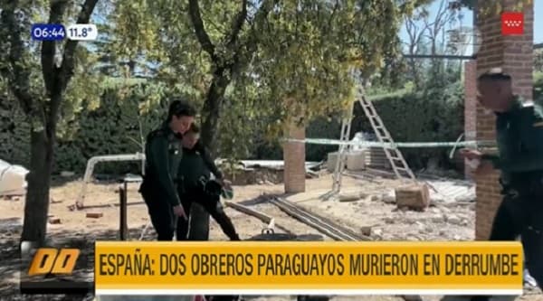 Obreros paraguayos mueren aplastados en construcción