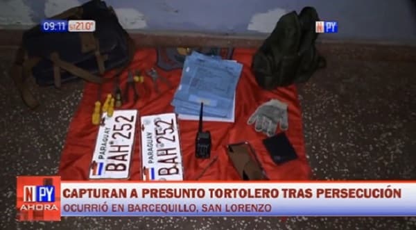 Detienen a “tortolero” tras persecución en San Lorenzo