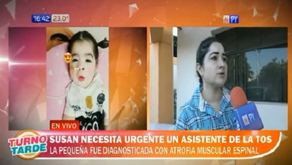 La pequeña Susan necesita asistente de la tos para seguir luchando contra AME