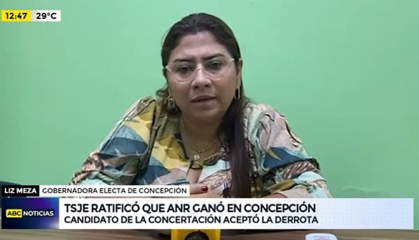 Confirman victoria de candidata colorada en Concepción
