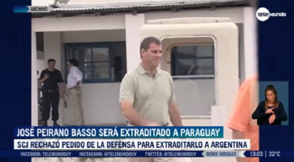 Caso Banco Alemán: José Peirano Basso será extraditado a Paraguay