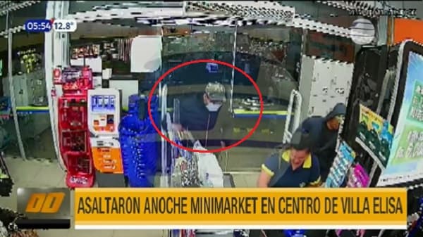 A punta de arma de fuego, asaltan un minisúper en Villa Elisa