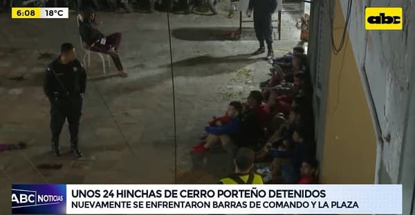 Detienen a unos 24 hinchas cerristas tras pelea