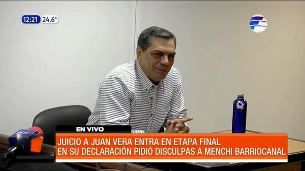 Juan Vera pide disculpas a Menchi en juicio