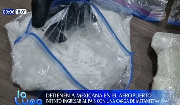 Incautan carga de metanfetamina en el Silvio Pettirossi 