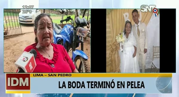 Reportan pelea durante boda de Ña Rufina y Juan Ramón