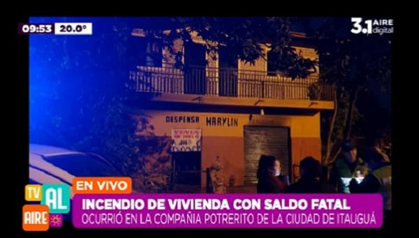 Mujer de 77 años fallece en incendio ocurrido en su vivienda
