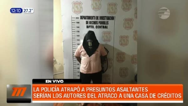 Capturan a sospechoso de haber asaltado una casa de créditos de Capiatá