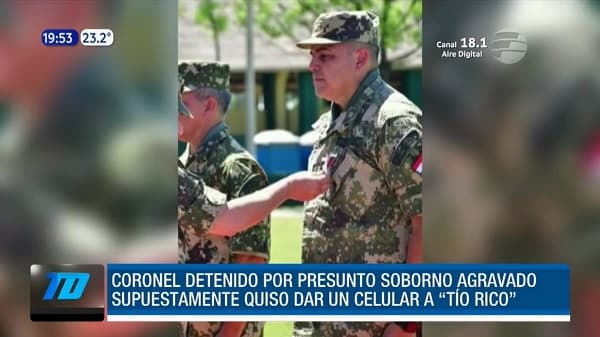 Juez ordena prisión para coronel imputado por soborno 