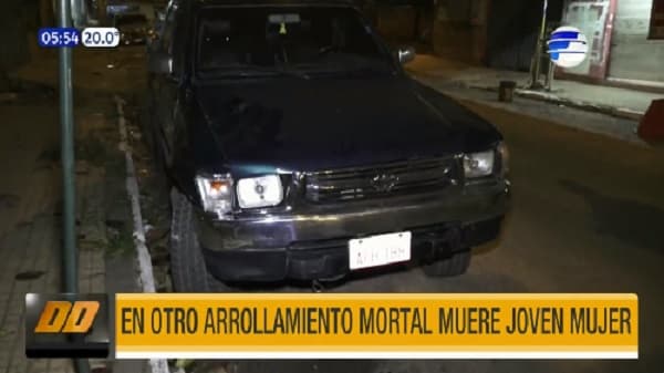 Joven muere tras ser arrollada en Fernando de la Mora