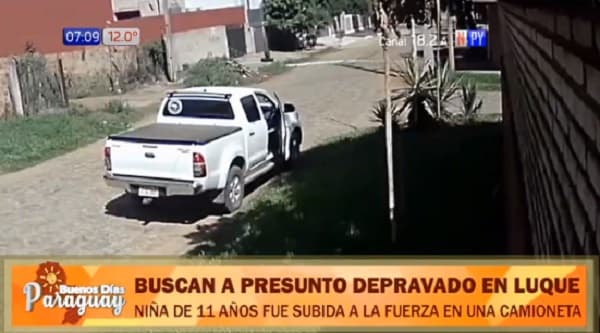 Buscan a “depravado” que obligó a niña a subir a una camioneta