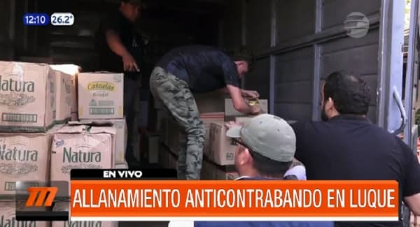 Incautan productos de “contrabando” en mercado de Luque