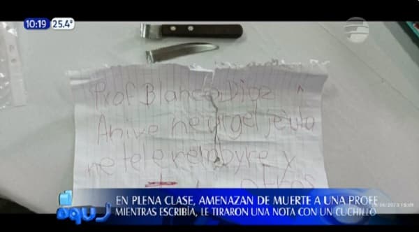 Docente denuncia amenaza de muerte por parte de alumnos en escuela de Carapeguá