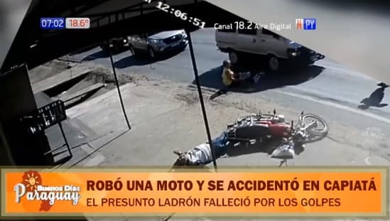 Hombre muere tras chocar contra vendedora con moto “robada”