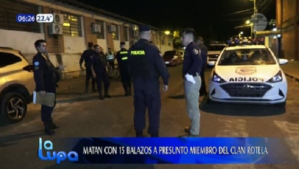 Acribillan a presunto miembro del clan Rotela en Asunción