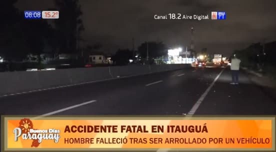 Ciudadano argentino fallece tras ser arrollado por vehículos en Itauguá