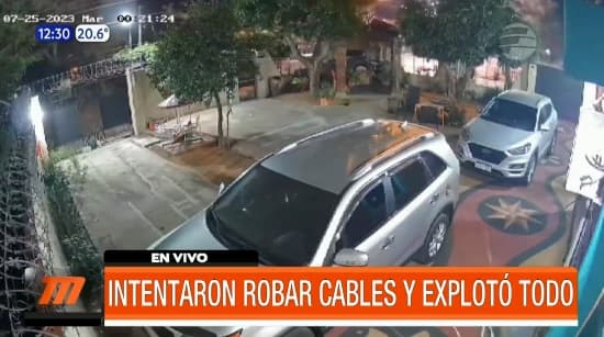Intento de robo de cables genera explosión de conexiones eléctricas en Lambaré
