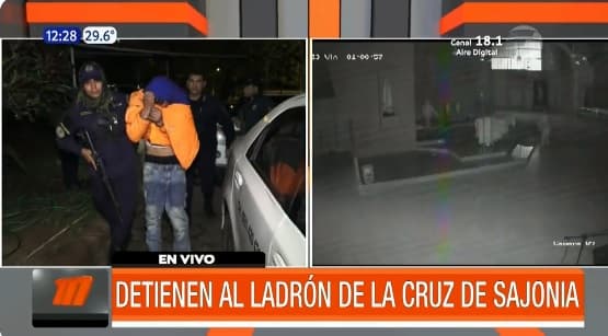 Detienen al sospechoso de robar una cruz en parroquia de Sajonia