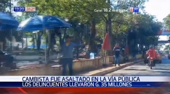 Asaltan a cambista en Ciudad del Este y le roban G. 35 millones