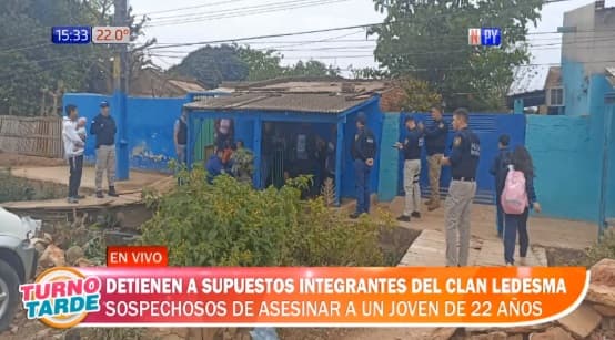 Detienen a sospechosos de asesinar a joven en barrio de Asunción