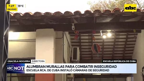 Instalan cámaras de seguridad y mejoran iluminación en escuela ante inseguridad