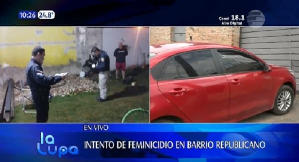 Reportan un intento de feminicidio en Asunción