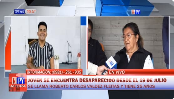 Joven se encuentra desaparecido desde hace 10 días y familia pide ayuda