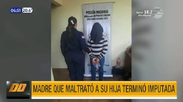 Detienen e imputan a madre por maltratar a su pequeña hija