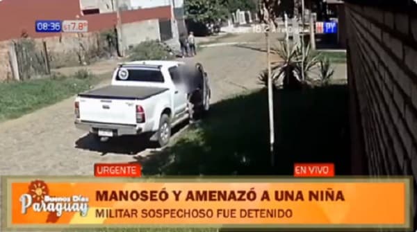 Detienen a militar que habría manoseado a niña en Luque