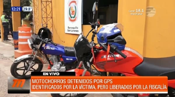 Recuperan motocicleta robada a trabajador y detienen a sospechosos en San Lorenzo
