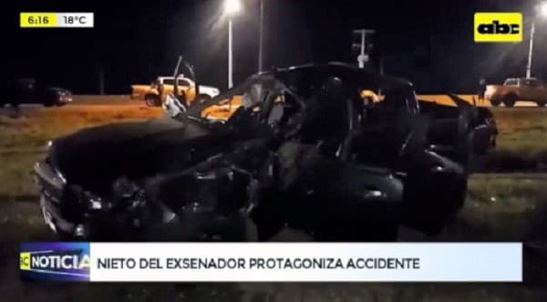 Nieto de Galaverna protagoniza accidente con derivación fatal en Caacupé
