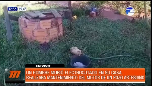 Hombre muere electrocutado en su casa al manipular un motor