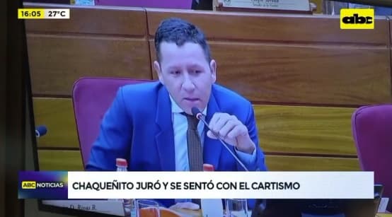 Yolanda Paredes reclama a “Chaqueñito” por sentarse junto a cartistas en el Senado