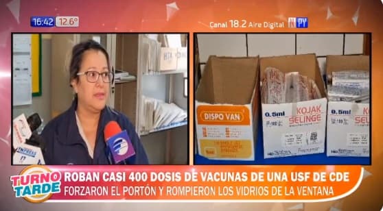 Roban más de 300 vacunas en Unidad de Salud de Ciudad del Este