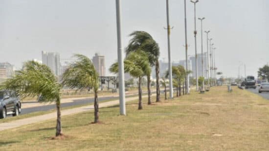 Alerta por ráfagas de viento en todo el país