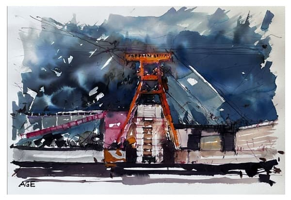 Paraguayo triunfa en concurso de acuarela en Alemania