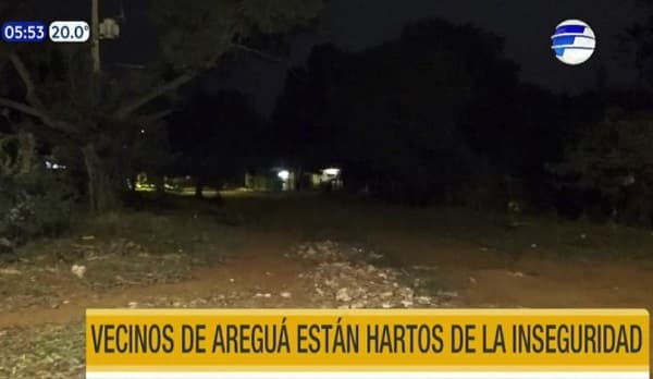 Hartos de la inseguridad, vecinos de Areguá piden acciones a las autoridades