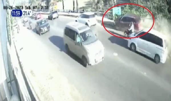 Luque: Conductor choca a varios e intenta huir y es retenido por vecinos