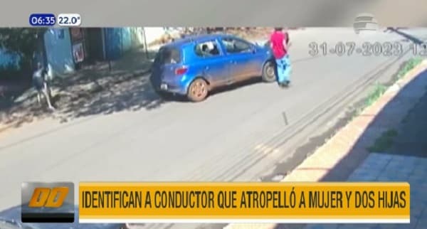 Identifican al conductor que embistió a una mujer y sus dos hijas en el Este