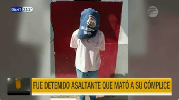 Detienen a “asaltante” que mató accidentalmente a su cómplice