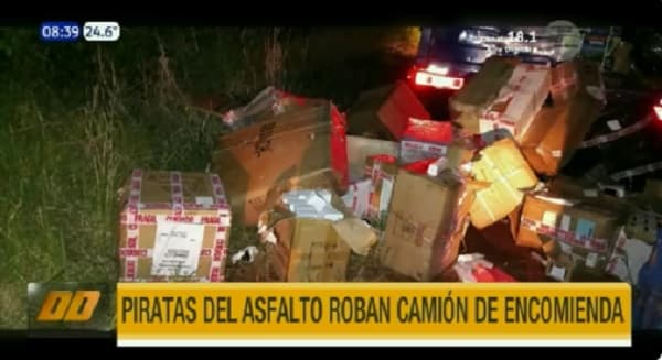 Asalto en ruta PY06: despojan valiosas mercaderías de un camión