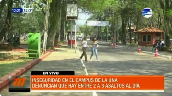 Entre dos y tres asaltos diarios ocurren en el Campus de la UNA, denuncian