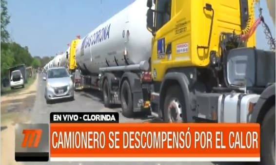 Argentina: Camionero se descompensa y temen explosión