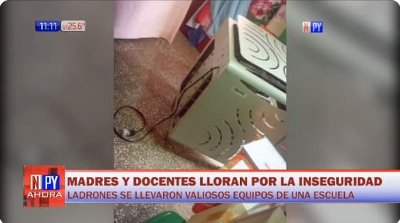 Roban 20 notebooks en una escuela de Itauguá