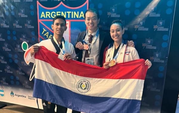 Paraguay brilla en el 7mo. Argentina Open de Taekwondo: Plata y bronce para Garay y Chamorro